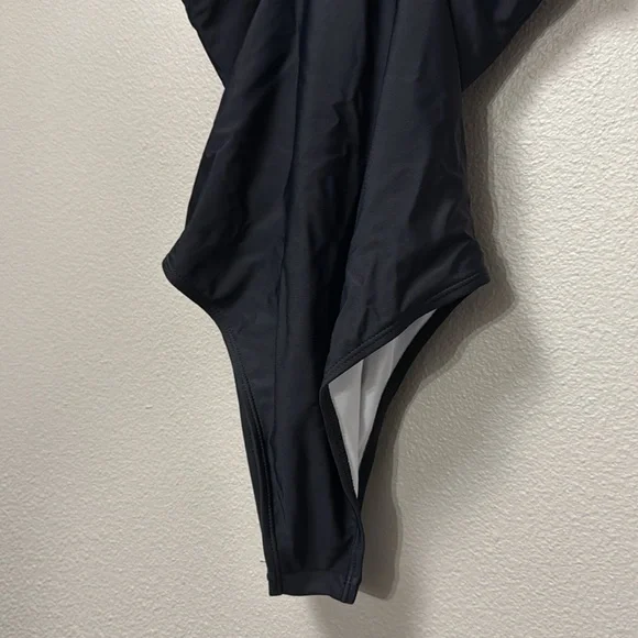 Amazon Cutout Tie Front One Piece Swimsuit - Picture 9 of 11